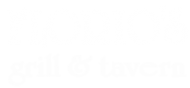 Florio's grill & tavern logo in white